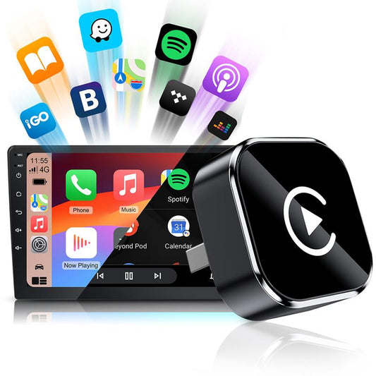 2025 Wireless carplay Adapter for iPhone/Android - Fast Connection,No Latency,Hands-Cilifer® Free Call wireless adapter Electronic Charger carplay dongle M2
