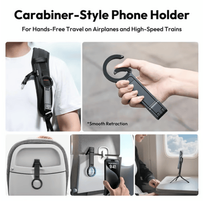 Cilifer®Magnetic Phone Tripod for Phone.  Portable Phone Holder Mini Tripod(Ring-Single-sided magnetic)