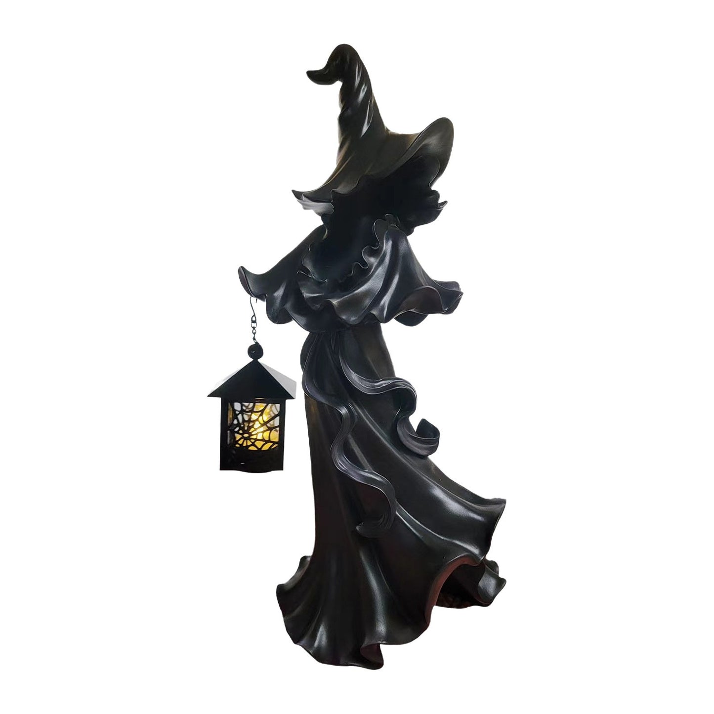 🧙‍♀️💫Hand-Painted Enchanting Witch Statue: The Guardian of Your Home (✨Same as in the video) M1