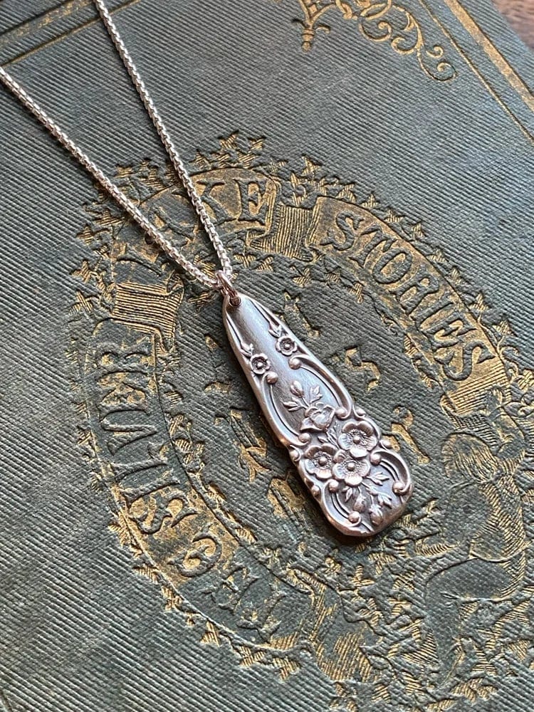 CZTICLE®🔥LAST DAY 60% OFF✨Handmade Sterling Spoon Necklace -Handmade Sterling Spoon Necklace Crafted from Authentic Vintage Silverware
