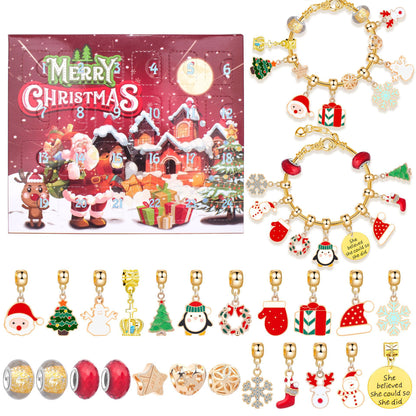 Cilifer® 🔥The Best Gift For Children🎀DIY Christmas Advent Calendar Bracelets Set M1