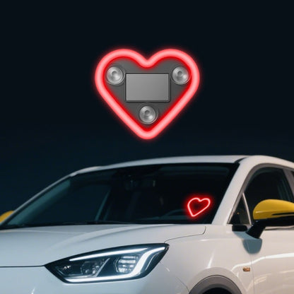 Cilifer®🔥Last Day Promotion 49% OFF🔥 - Solar Powered Wireless LED Heart Shape C-Pillar Neon Light