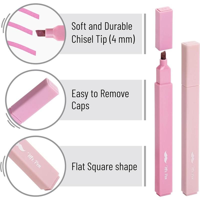 📚Aesthetic Highlighters 12pcs LUCKYSONG® ChiselTip Non Bleed Pastel Colors Quick Dry SmudgeFree Art Supplies for School Office Travel Diaries📚🪄back to school🎁 M4