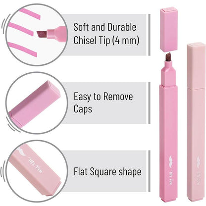 📚Aesthetic Highlighters 12pcs LUCKYSONG® ChiselTip Non Bleed Pastel Colors Quick Dry SmudgeFree Art Supplies for School Office Travel Diaries📚🪄back to school🎁 M4