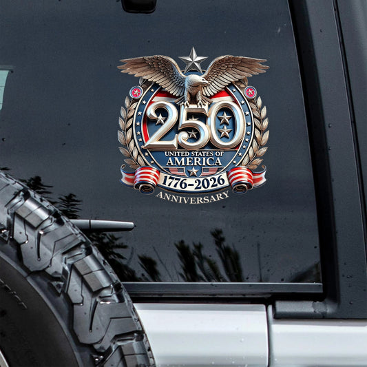 Cilifer®USA Eagles 250th Anniversary Semiquincentennial 1776-2026 Car Window Decal Sticker