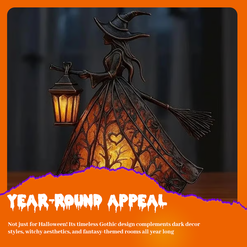 🏆Flash Sale⚡ 50K+ SOLD! 🧙‍♀️Halloween Witch Lamp🎃M1