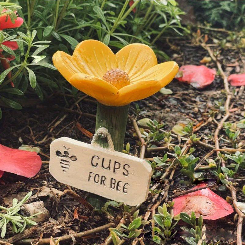 Cilifer®🌸Flower-shaped resin bee watering station🐝💧