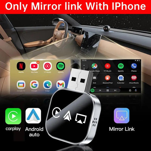 Cilifer®2026 Upgrade 3 in 1 Screen Mirror iOS Phone. wired to wireless Carplay adapter