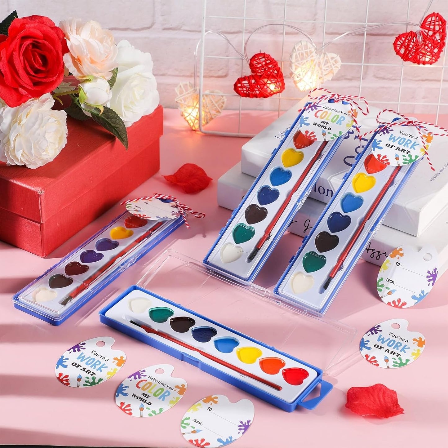 Cilifer® 💖🎨Mini Watercolor Paint Set for Valentine's Day | Romantic Art Gift