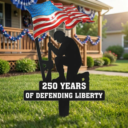 💥🔥 Limited time 57% OFF! First 50 pieces enjoy 57% off! 🔥💥 ✨🇺🇸🗽 23.6 Metal Garden Stake – 🎖️ 250 Years of Defending Liberty