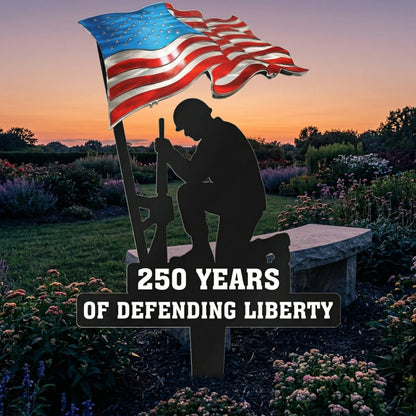 💥🔥 Limited time 57% OFF! First 50 pieces enjoy 57% off! 🔥💥 ✨🇺🇸🗽 23.6 Metal Garden Stake – 🎖️ 250 Years of Defending Liberty