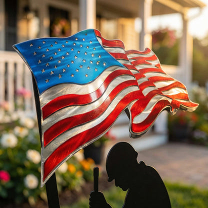 💥🔥 Limited time 57% OFF! First 50 pieces enjoy 57% off! 🔥💥 ✨🇺🇸🗽 23.6 Metal Garden Stake – 🎖️ 250 Years of Defending Liberty