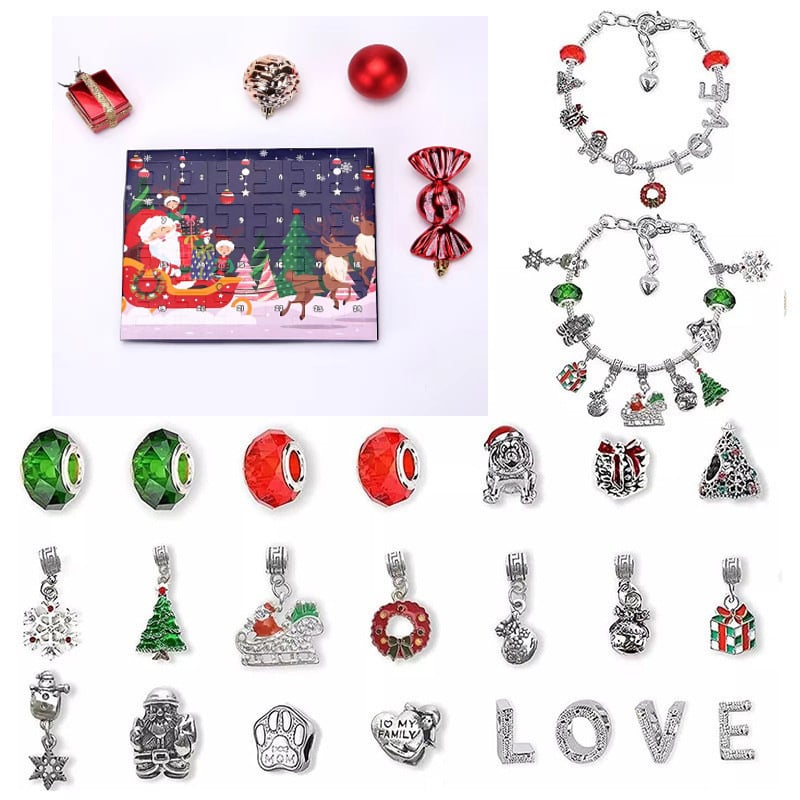 Cilifer® 🔥The Best Gift For Children🎀DIY Christmas Advent Calendar Bracelets Set M1