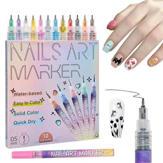 Cilifer® Cutics 12 Color Nail Doodle Pen M1