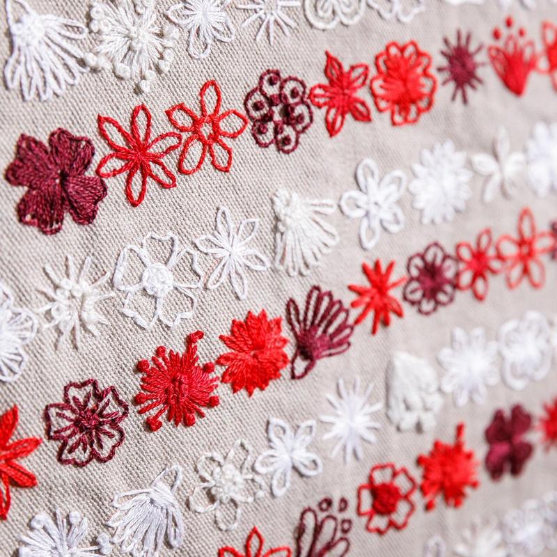 Cilifer®🔥Last Day 49% OFF - 🎨🧵Red. White & Bloom Embroidery Kit✨