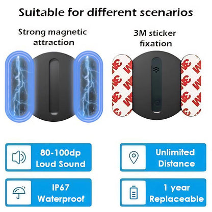 GPS Tracker for Car,Mini Trackers Device withWeatherproof Magnetic Case- No Monthly Fee -Best Hidden GPS Tracker - Cilifer® Global CoverageLocator, Anti-lost Device,Works with Apple FindMe (iOS only),Removable Battery,For Apple&Android🕵🏻‍♀️🔎M11