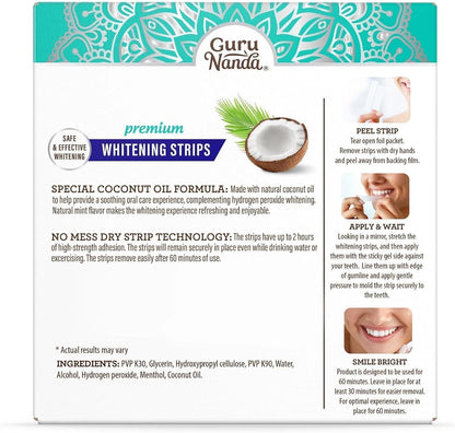 Teeth Whitening Strips - 7-Day Treatment with Non-Slip,LUHAKA® Dry Strip Technology - Whitening Designed with Care for a Brighter Smile-M1