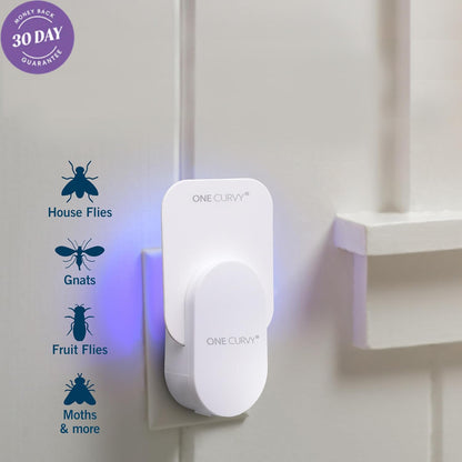 One® Plug-In Fly Trap – No Mess (Device + 5 Glue Cards) M5