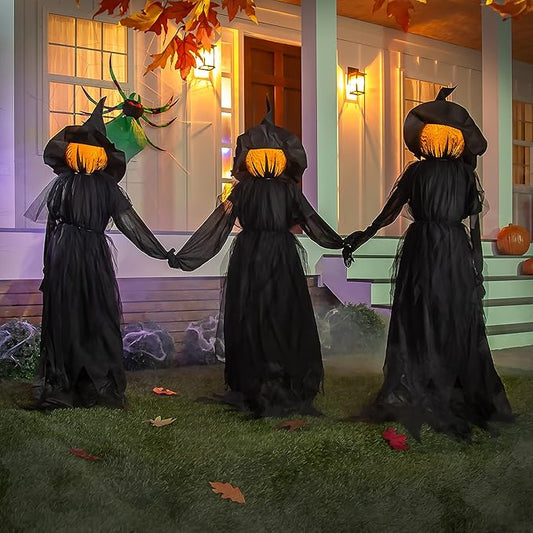⚡This Week's Special Price $29.99🎃2025 Halloween Sale 🧙‍♀️Lighted Halloween Witch Stakes🪄M1