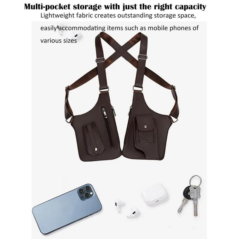 Cilifer®Premium Leather Adjustable Underarm Shoulder Bag for Men & Women