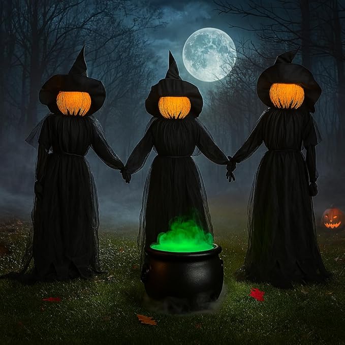 ⚡This Week's Special Price $29.99🎃2025 Halloween Sale 🧙‍♀️Lighted Halloween Witch Stakes🪄M15