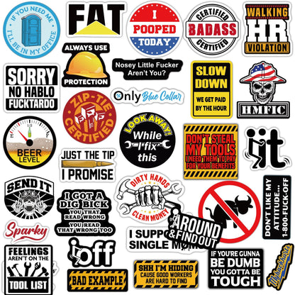 Cilifer®   🔥LAST DAY 49% OFF - 🔥150Pcs Blue Collar Funny Stickers 👷‍♂️