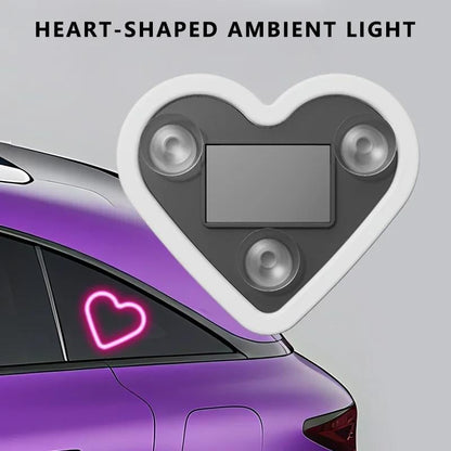 Cilifer®🔥Last Day Promotion 49% OFF🔥 - Solar Powered Wireless LED Heart Shape C-Pillar Neon Light
