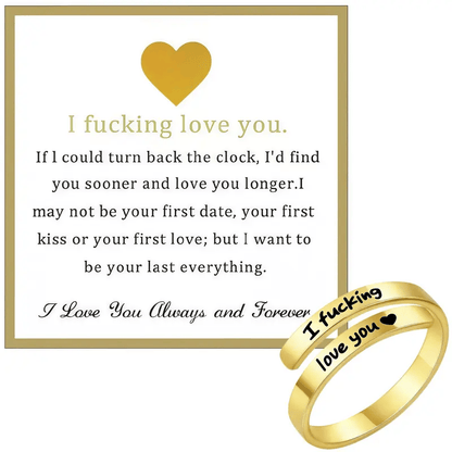 Cilifer®   🌟❤️ I Fvcking Love You Ring – a daily reminder gift for your beloved💍