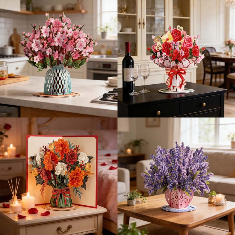 Cilifer® 🏆35K+ SOLD! 🌼💌 Forever-Blooming 3D Flower Pop-Up Card– Personalized Love Message & Everlasting Bloom 🎁