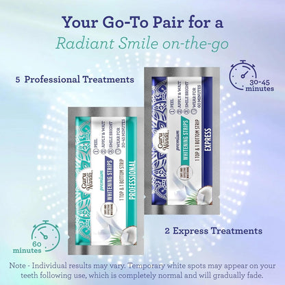 Teeth Whitening Strips - 7-Day Treatment with Non-Slip,LUHAKA® Dry Strip Technology - Whitening Designed with Care for a Brighter Smile-M1