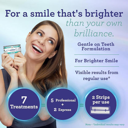 Teeth Whitening Strips - 7-Day Treatment with Non-Slip,LUHAKA® Dry Strip Technology - Whitening Designed with Care for a Brighter Smile-M1