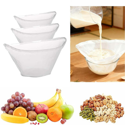 🏆 60K+ SOLD! 🌿✨ Food-Grade Nylon Filter Bag – Smooth Nut Milks. Juices & Easy Straining