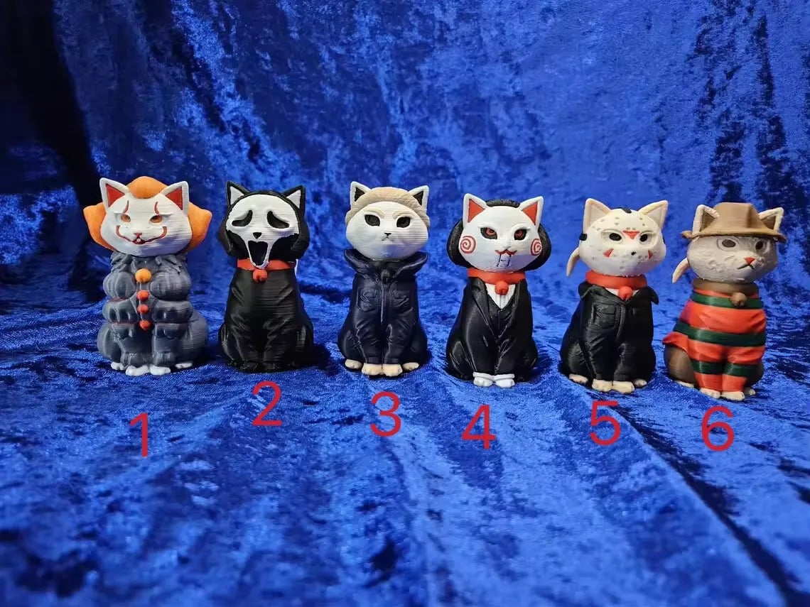 🔥Last Day 50% OFF-Horror Character Cat Figurine