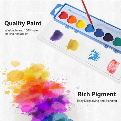 Cilifer® 💖🎨Mini Watercolor Paint Set for Valentine's Day | Romantic Art Gift
