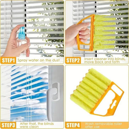 🏆Flash Sale⚡All-Purpose Washable Cleaning Brush – Blinds. AC Vents & Window Tracks-French fries shape M4