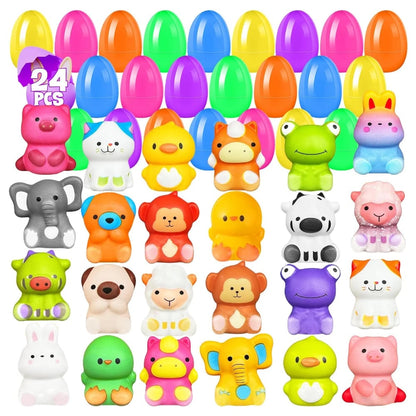 Cilifer® 24 PCS Easter Eggs Prefilled Slow Rising Squishy Toys