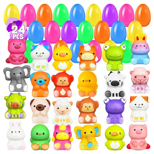 Cilifer® 24 PCS Easter Eggs Prefilled Slow Rising Squishy Toys