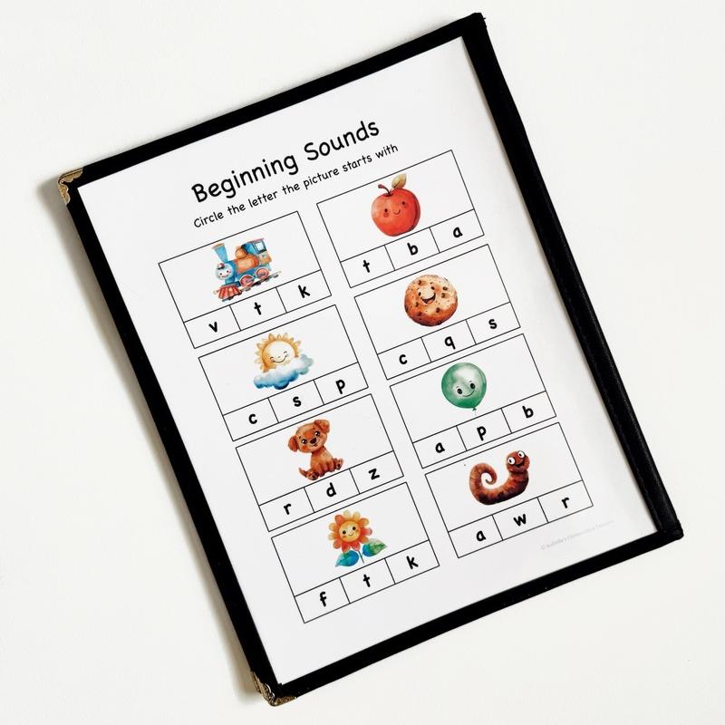 🔥Last Day 50% OFF-Personalized Kindergarten Morning Menu | 24 Reusable Cardstock Pages |LUCKYSONG® Custom Name & Address, Alphabet, Numbers & More!