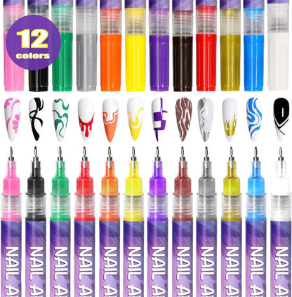 Cilifer®   🔥Last Day 49%OFF🎨12 Colors Nail Art Pens Set