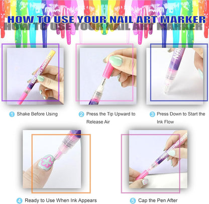 Cilifer®   🔥Last Day 49%OFF🎨12 Colors Nail Art Pens Set