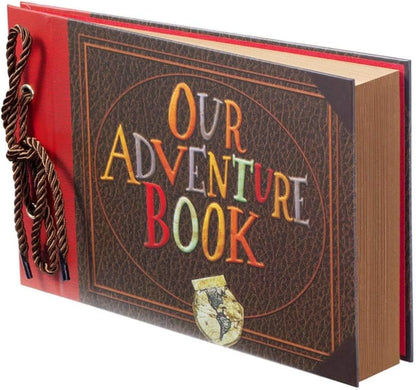 Cilifer® 📅Hardcover & Durability Line-📚 Our Adventure Book Scrapbook -❤️Retro Style Letter Cover. Perfect for Travel & Memories