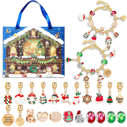 Cilifer® 🔥The Best Gift For Children🎀DIY Christmas Advent Calendar Bracelets Set M1