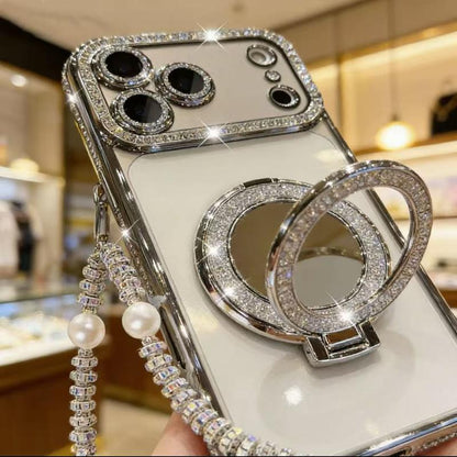 Cilifer® ✨💎Sparkling Diamond Women's Phone Case with Mirror & Stand for iPhone 12/13/14/15/16/17 Pro Max.17Air.14/15/16 Plus💖
