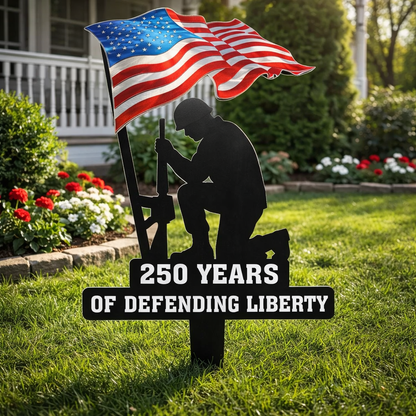 💥🔥 Limited time 57% OFF! First 50 pieces enjoy 57% off! 🔥💥 ✨🇺🇸🗽 23.6 Metal Garden Stake – 🎖️ 250 Years of Defending Liberty