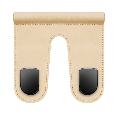 Premium Leather Glove Box Hook with Leather Hooks