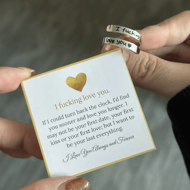 Cilifer®   🌟❤️ I Fvcking Love You Ring – a daily reminder gift for your beloved💍