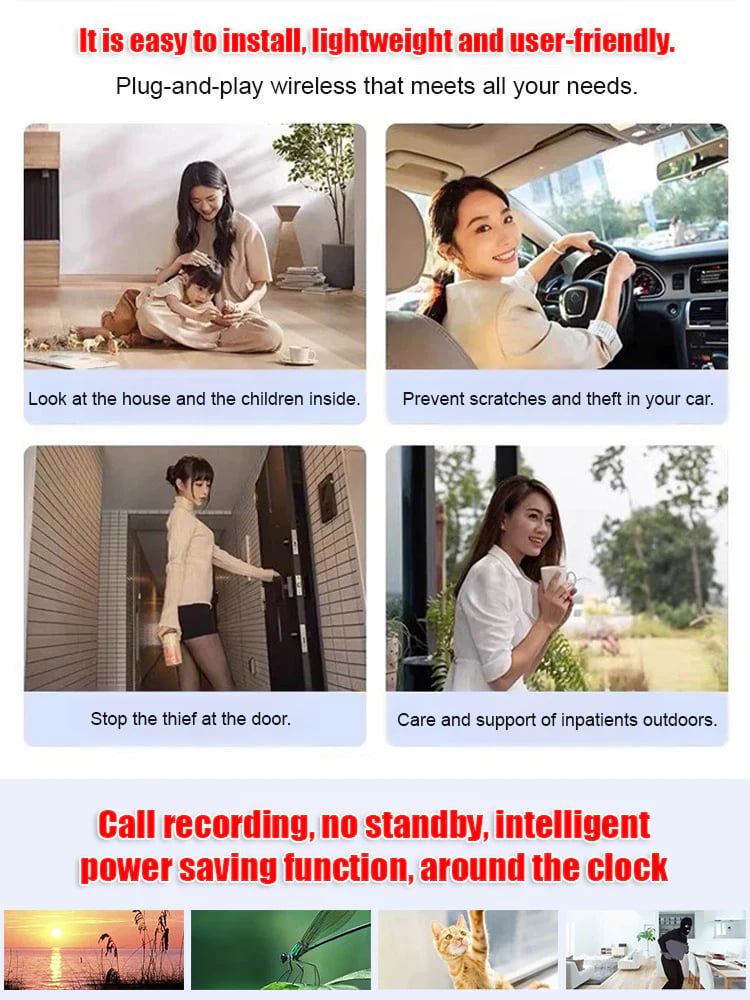 Cilifer® 【Hidden camera HD night vision】No WIFI or electricity required💯Tiny and installs in 1 second ⚠️Remote real-time viewing