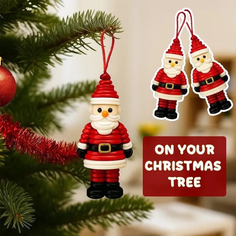 ☃️ DIY Button Snowman Ornament Kit-Button Santa Claus🎄-Elf🧚Angel👼decorate pendant Christmas tree✨M5