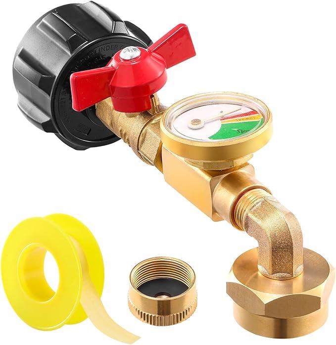 Cilifer®🔥LAST DAY 50% OFF - Top-Rated Propane Refill Elbow Adapter (With Tank Gauge) M2