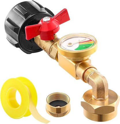 Cilifer®🔥LAST DAY 50% OFF - Top-Rated Propane Refill Elbow Adapter (With Tank Gauge) M2